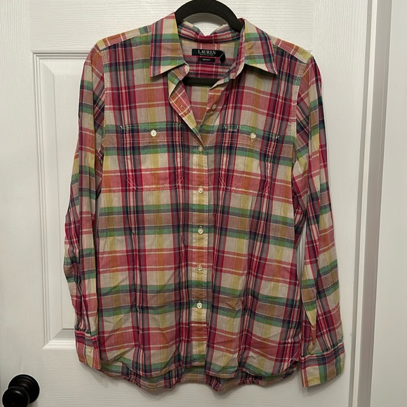 Lauren Ralph Lauren Tops - Ralph Lauren plaid button down. Medium